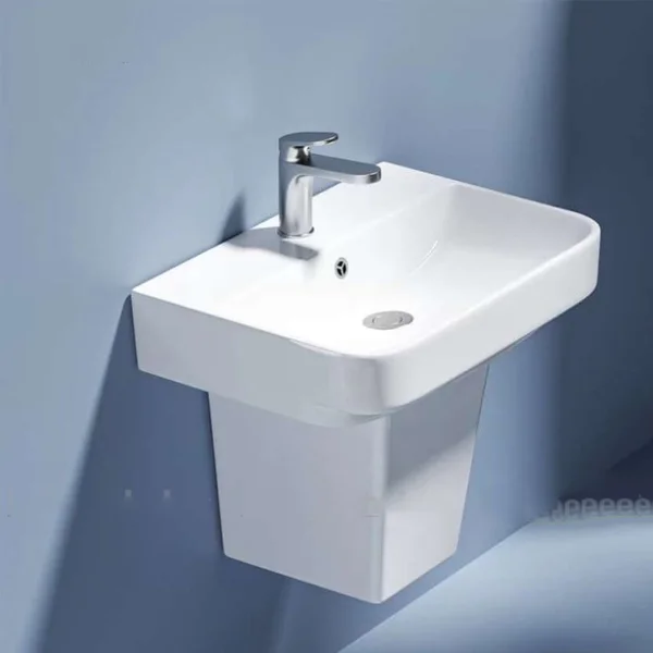 Bồn lavabo treo tường chữ nhật lớn LB50